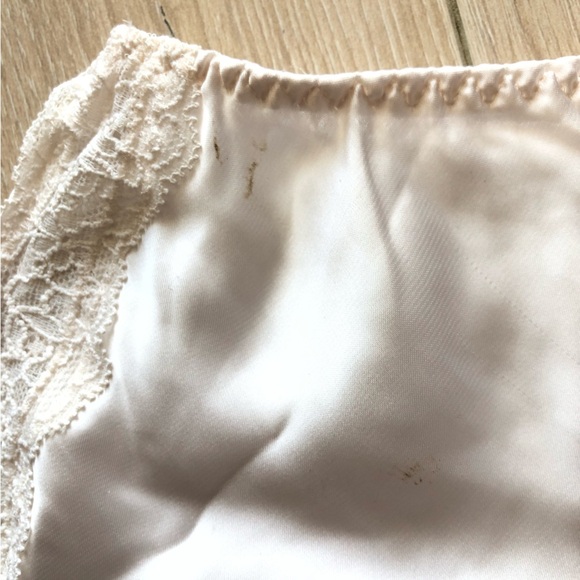 Victoria's Secret Satin & Lace Babydoll Cami Top & Shorts Pajama Set White SizeS - Picture 5 of 15